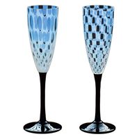 廣田硝子 大正浪漫フルートワインペアーグラス 78723 1セット(2個入)（直送品）