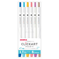 ゼブラ クリッカート6色セット ライトカラー WYSS22-BC-6CLT 1セット