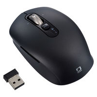 ナカバヤシ Bluetooth/USB無線 静音 5ボタン BlueLEDマウス S クロ MUS-DKF239BK 1個