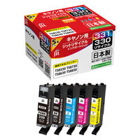ジット　キヤノン（Canon）用 リサイクルインク JITーC3303315P 1パック(5色入)