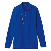 アイトス 長袖ポロシャツ ブルー SS 50017-006-SS 50017 1枚（直送品）