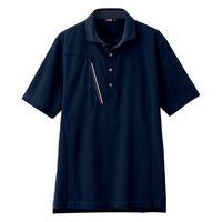 アイトス 半袖ポロシャツ ネイビー LL 50016-008-LL 50016 1枚（直送品）