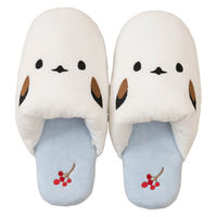 センコー SDS シマエナガちゃん スリッパ フリーサイズ ブルー SDS240407 1足（直送品）