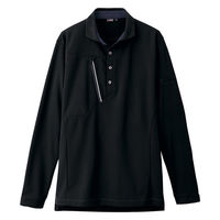 アイトス 長袖ポロシャツ ブラック 5L 50017-010-5L 50017 1枚（直送品）