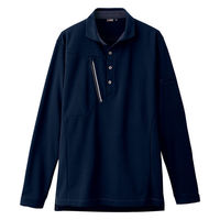 アイトス 長袖ポロシャツ ネイビー M 50017-008-M 50017 1枚（直送品）