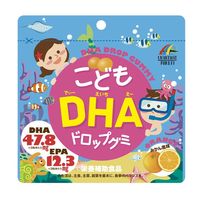 こどもDHA　ドロップグミ（みかん風味） 1袋（90粒）　 ユニマットリケン　栄養機能食品　サプリメント
