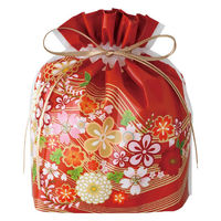 ヘッズ 和風PE巾着バッグ-S/着物柄 WA-BS2 1袋（20枚入）