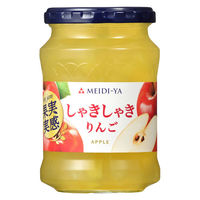 明治屋 果実実感 しゃきしゃき りんごジャム 320g 1個  リンゴ