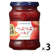 明治屋 果実実感 つぶつぶ いちごジャム 320g 1セット（1個×3）  イチゴ 苺