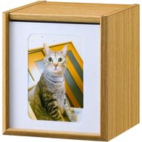 【軒先渡し】朝日木材加工 ペット仏壇 クロシェ 幅160×奥行160×高さ177mm ナチュラル CLP-1816BX-NA 1個（直送品）