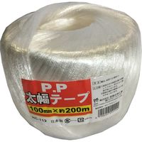 PP太幅テープ 100×200m 白 HC112 宮島化学工業（直送品）