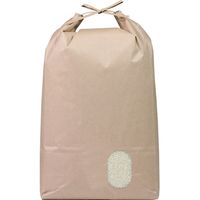 【袋・包装資材（米袋）】アサヒパック 004981001 紐付きクラフト角底窓有無地 10kg 1パック（200枚入）（直送品）