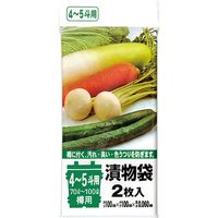 ジャパックス 漬物袋 4~5斗用漬物袋(70L~100L) 透明 厚み0.06mm TK05 1セット(1冊(2枚)×60)