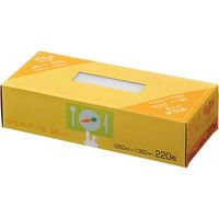ジャパックス BOX保存袋(M)エンボス加工 半透明 厚み0.008mm SS52 1セット(4620枚:220枚×21個)