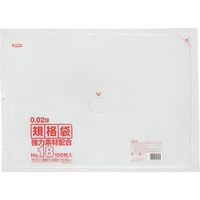 ジャパックス LD規格袋 No.18 100枚 透明 厚み0.02mm KN18 1セット(25冊)
