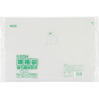 ジャパックス LD規格袋 No.14 100枚 透明 厚み0.025mm 30冊入り KS14 1セット（3000枚）（直送品）