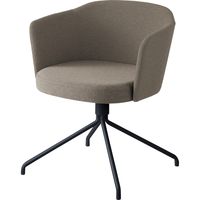 【組立設置込】コクヨ コーデ チェア 塗装脚黒 背座回転 チャコールグレー 1脚（直送品）