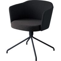 【組立設置込】コクヨ コーデ チェア 塗装脚黒 背座回転 ブラック 1脚（直送品）