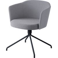 【組立設置込】コクヨ コーデ チェア 塗装脚黒 背座回転 ホワイトグレー 1脚（直送品）