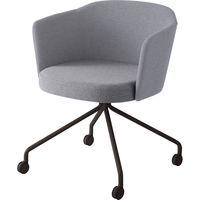 【組立設置込】コクヨ コーデ チェア 塗装脚黒 キャスター脚 ホワイトグレー 1脚（直送品）