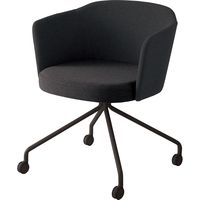 【組立設置込】コクヨ コーデ チェア 塗装脚黒 キャスター脚 ブラック 1脚（直送品）