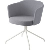 【組立設置込】コクヨ コーデ チェア 塗装脚白 背座回転 ホワイトグレー 1脚（直送品）