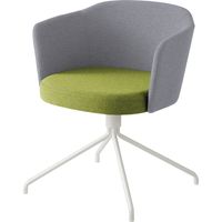 【組立設置込】コクヨ コーデ チェア 塗装脚白 背座回転 アボカドグリーン/ホワイトグレー 1脚（直送品）