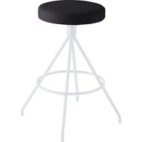【組立設置込】コクヨ コーデ ハイスツール 塗装脚白 ブラック 1脚（直送品）