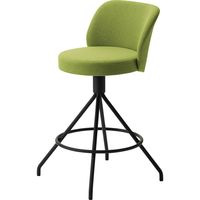 【組立設置込】コクヨ コーデ ミドルハイチェア 塗装脚黒 アボカドグリーン 1脚（直送品）