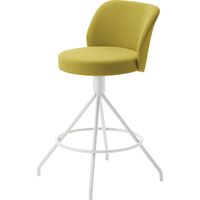 【組立設置込】コクヨ コーデ ミドルハイチェア 塗装脚白 オリーブイエロー 1脚（直送品）