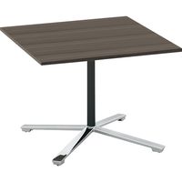 【組立設置込】コクヨ ビエナ 会議テーブル 正方形 フラップ 単柱・キャスター脚 幅900mm