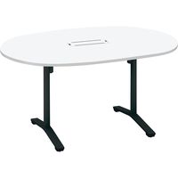 【組立設置込】コクヨ ビエナ 会議テーブル 楕円形T字脚 アジャスター 配線付 天板Ｗ1500×D900×高さ720mm