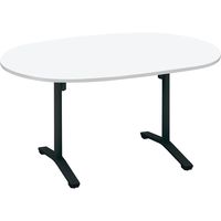 【組立設置込】コクヨ ビエナ 会議テーブル 楕円形 T字脚 キャスター 配線無 天板Ｗ1500×D900×高さ720mm