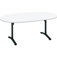 【組立設置込】コクヨ ビエナ 会議テーブル 楕円形T字脚 アジャスター 配線無 天板Ｗ1800×D900×高さ720mm