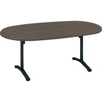 【組立設置込】コクヨ ビエナ 会議テーブル 楕円形 フラップ T字・キャスター脚 幅1800mm