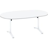 【組立設置込】コクヨ ビエナ 会議テーブル フラップ 楕円形T字脚 キャスター 天板Ｗ1800×D900×高さ720mm