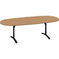 ygݒuzRN rGi ce[uȉ~` z TEAWX^[r 2400×s1050×720mm XeBbN/ubN 1iij