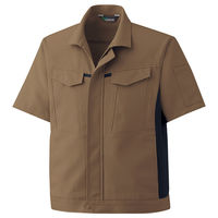 ミドリ安全 男女共用 半袖ジャンパー GS694 上 ブラウン