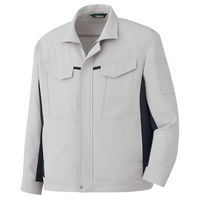 ミドリ安全 男女共用 長袖ジャンパー GS2691 上 シルバーグレー L 3120330605 1点（直送品）