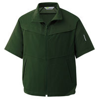ミドリ安全 ハイストレッチ 半袖ブルゾン VES626 上 モスグリーン 3L 3121100107 1点（直送品）