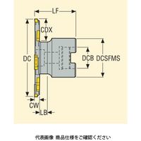 セコ・ツールズ・ジャパン フライス サイドカッタ335.19 R335.19ー125.05.32ー7 R335.19-125.05.32-7 1個（直送品）