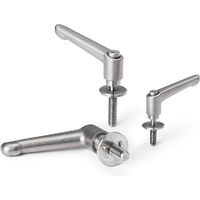 鍋屋バイテック クランプレバー（長穴用座金） LDMS-8-25-LWP25-NI（直送品）