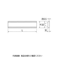 高周波精密 高周波 ハイス付刃バイト(旋盤用) 左先丸剣 16mm TTB-16L-2 1本 106-8521（直送品） - アスクル