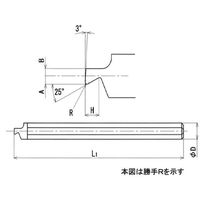 高周波精密 スモールオーリンガー KSOR TYPE1L:KPH+TiAlN 1本（直送品） - アスクル