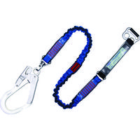 藤井電工 TSUYORON 胴ベルト型用ランヤード ノビロン 青 TBL-AB-NV593SV-BL-N-BP 1本 163-5108（直送品）