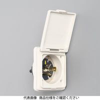 アメリカン電機 引掛形防水フランジインレット 3315NWーL5 1個（直送品）