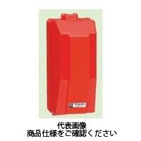 未来工業 ウオルボックス（プラスチック製防雨ボックス） 赤色〈危険シール付〉 WB-1R 1セット（5個）（直送品）