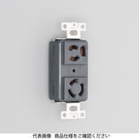 アメリカン電機 コンビ複式横埋込コンセント黒 3110HCDZーBK 3110HCDZ-BK 1セット(3個)（直送品）