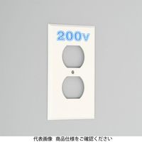 アメリカン電機 エンプラプレート 複式1個用 V41Nー200 V41N-200 1セット(15枚)（直送品）