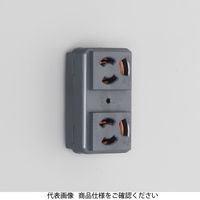 アメリカン電機 抜止複式機器用アウトレット黒 7117GHDZーBK 1セット(5個)（直送品）